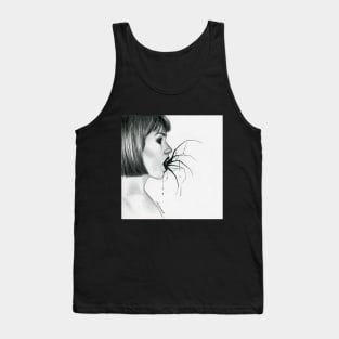 Ansekenamun - Horror art girl print Tank Top